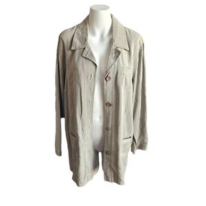 J.JILL Women's Button Front Shacket Sz Large